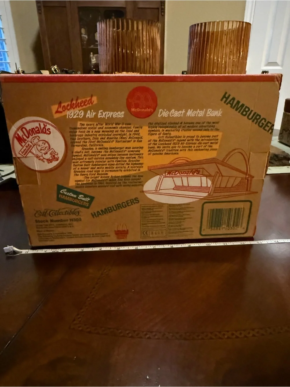 McDonald's Yellow & Green Die-Cast Airplane Bank
